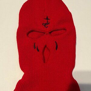 Mens ski mask shiesty balaclava NWOT Lil wayne Red
